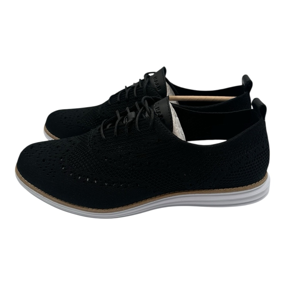 Cole Haan Original Grand Stitchlite Oxfords Womens 9 B Black Wingtip Shoe W14807 - Picture 6 of 10